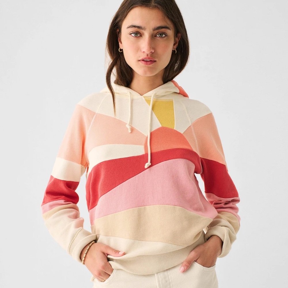 NWT Faherty Soleil Hoodie - Canyon Lands size small